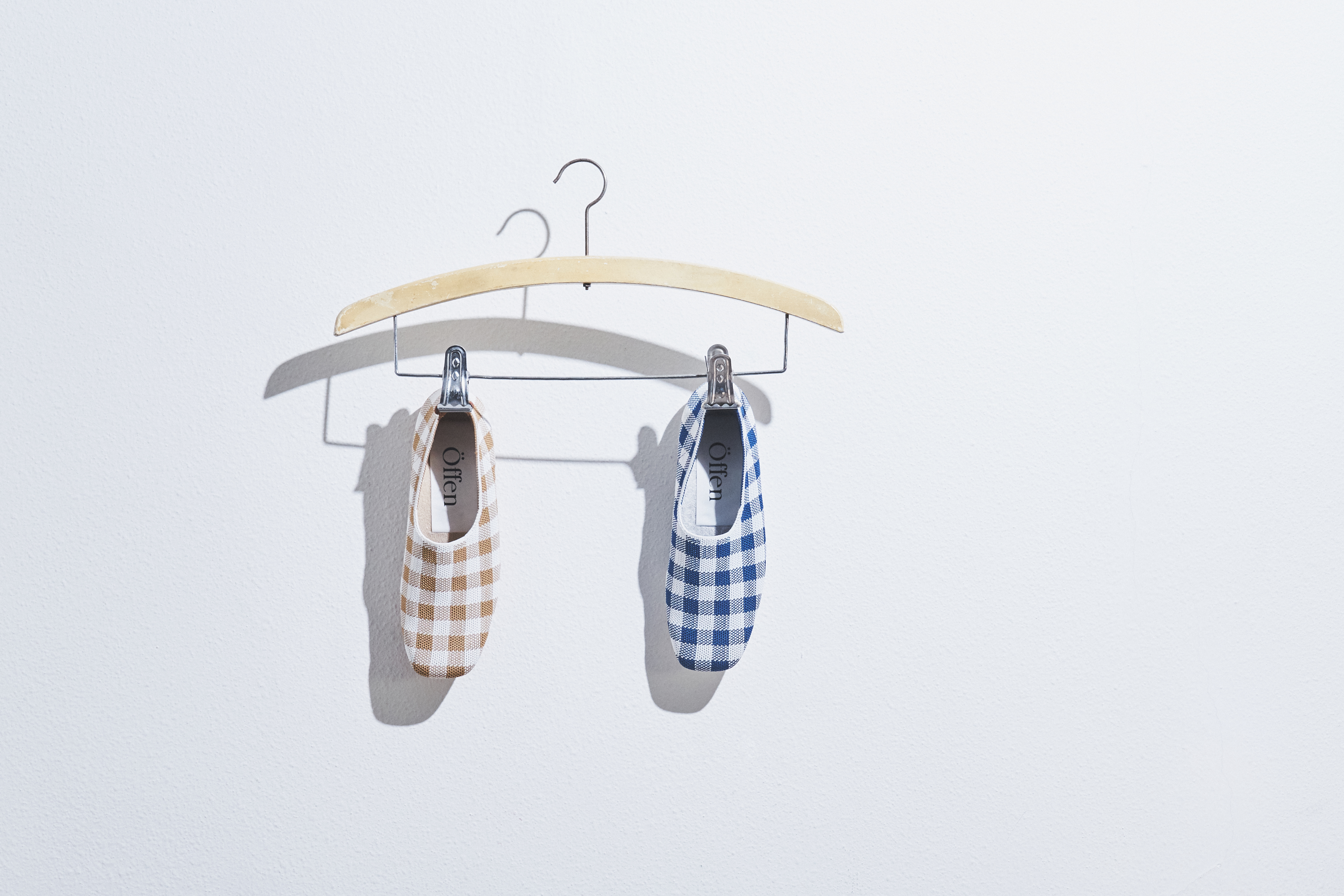 offenのレディースシューズ「gingham check pattern」